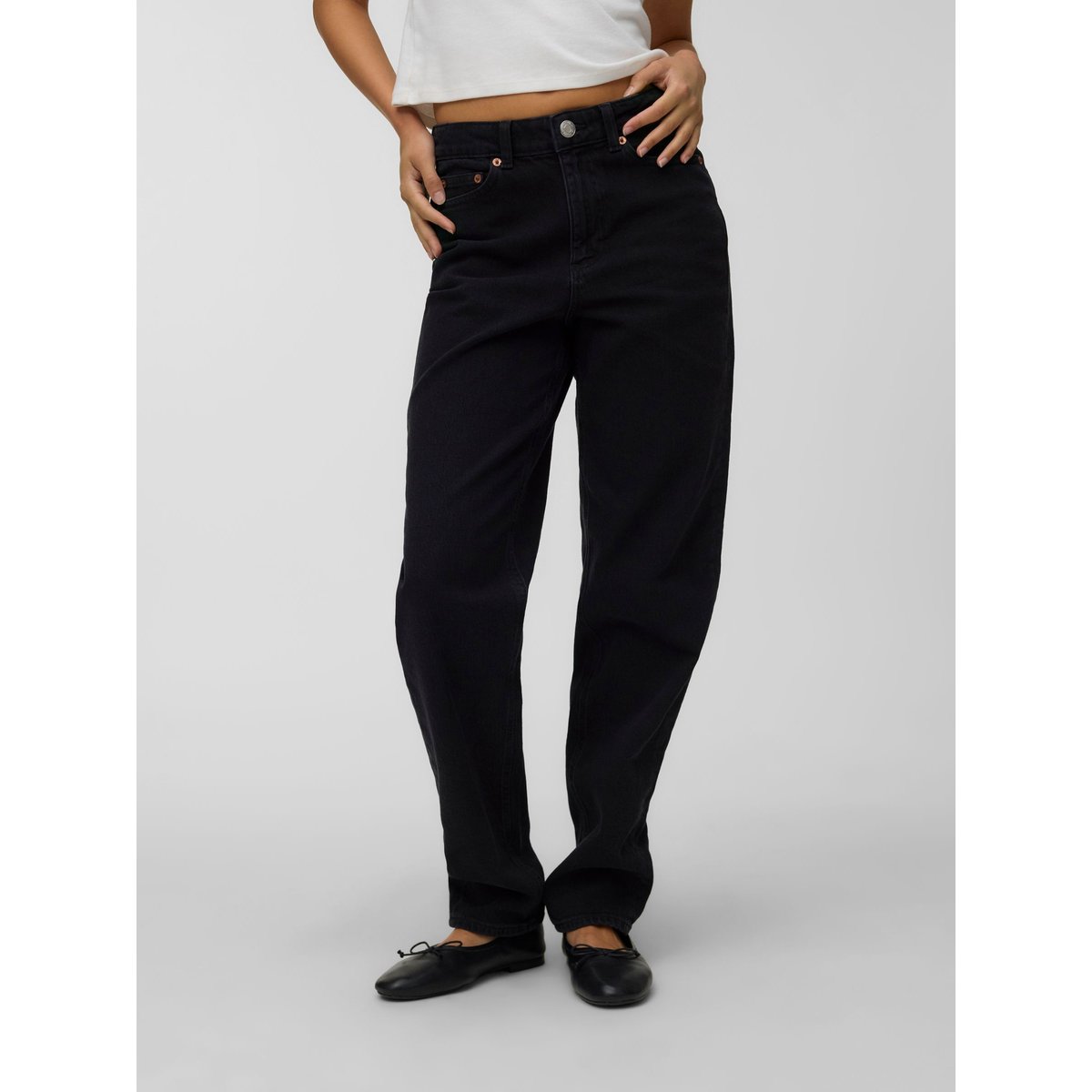 Jean Mom dark grey denim, VERO MODA