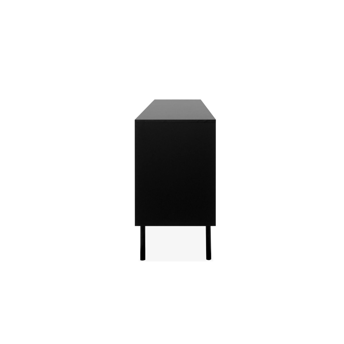 Buffet design multicolore 3 portes 2 tiroirs ALVA noir, PIER IMPORT