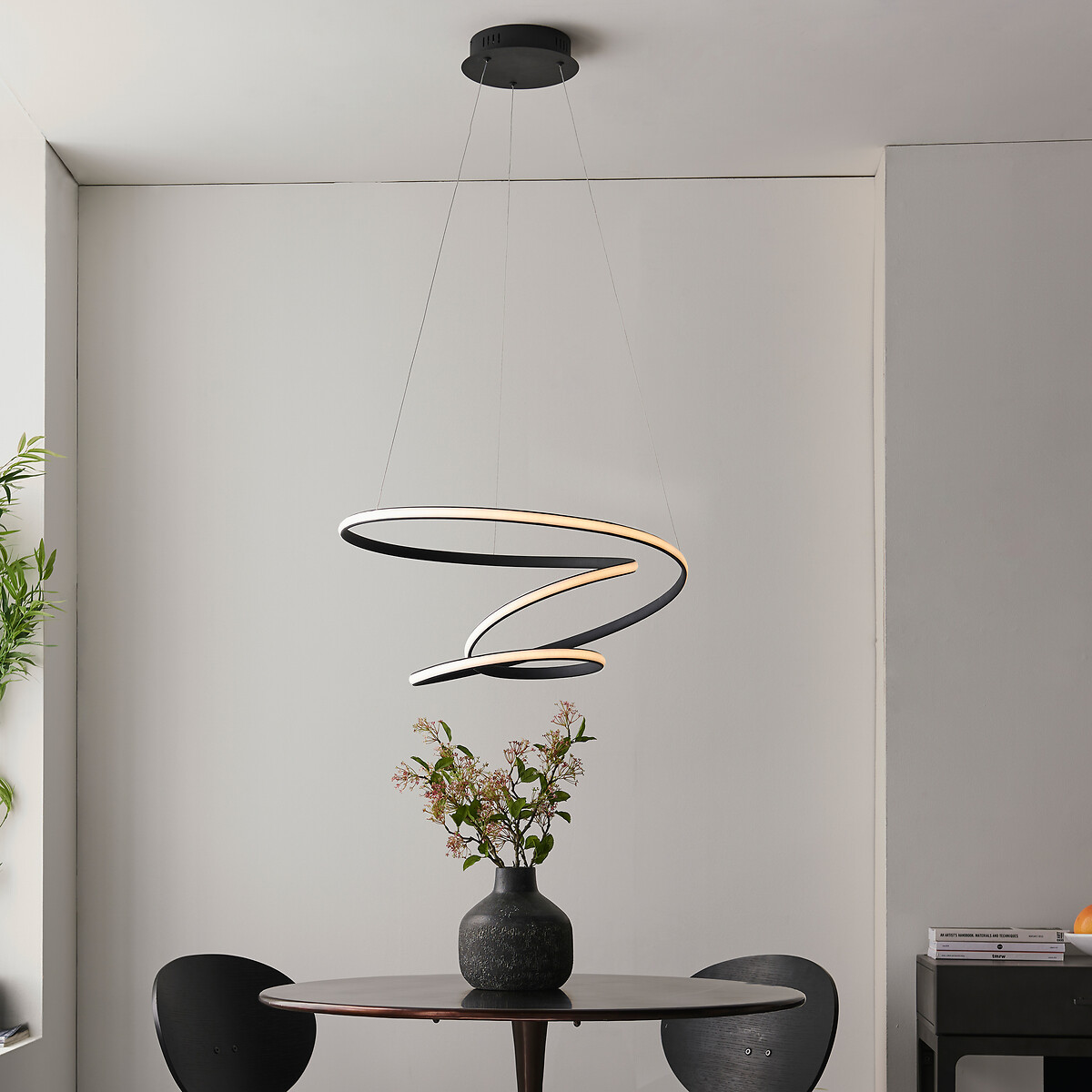 Dunehill Contemporary Warm White LED Pendant Light black, ÉDITÉ
