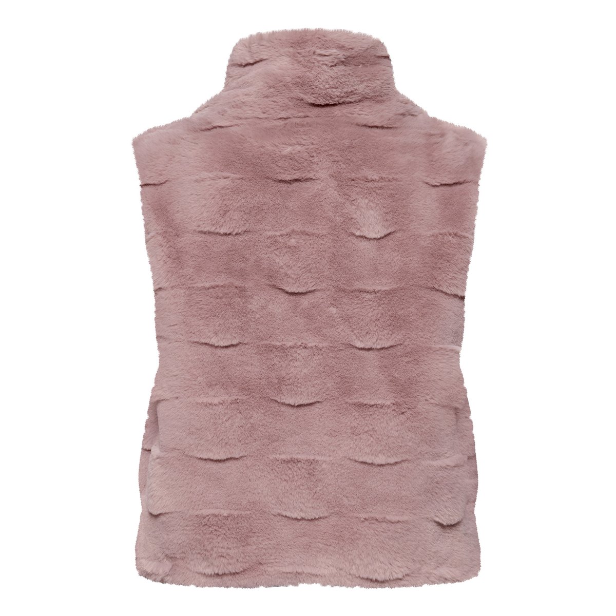 Veste imitation fourrure à poches extérieures light mauve, CARTOON
