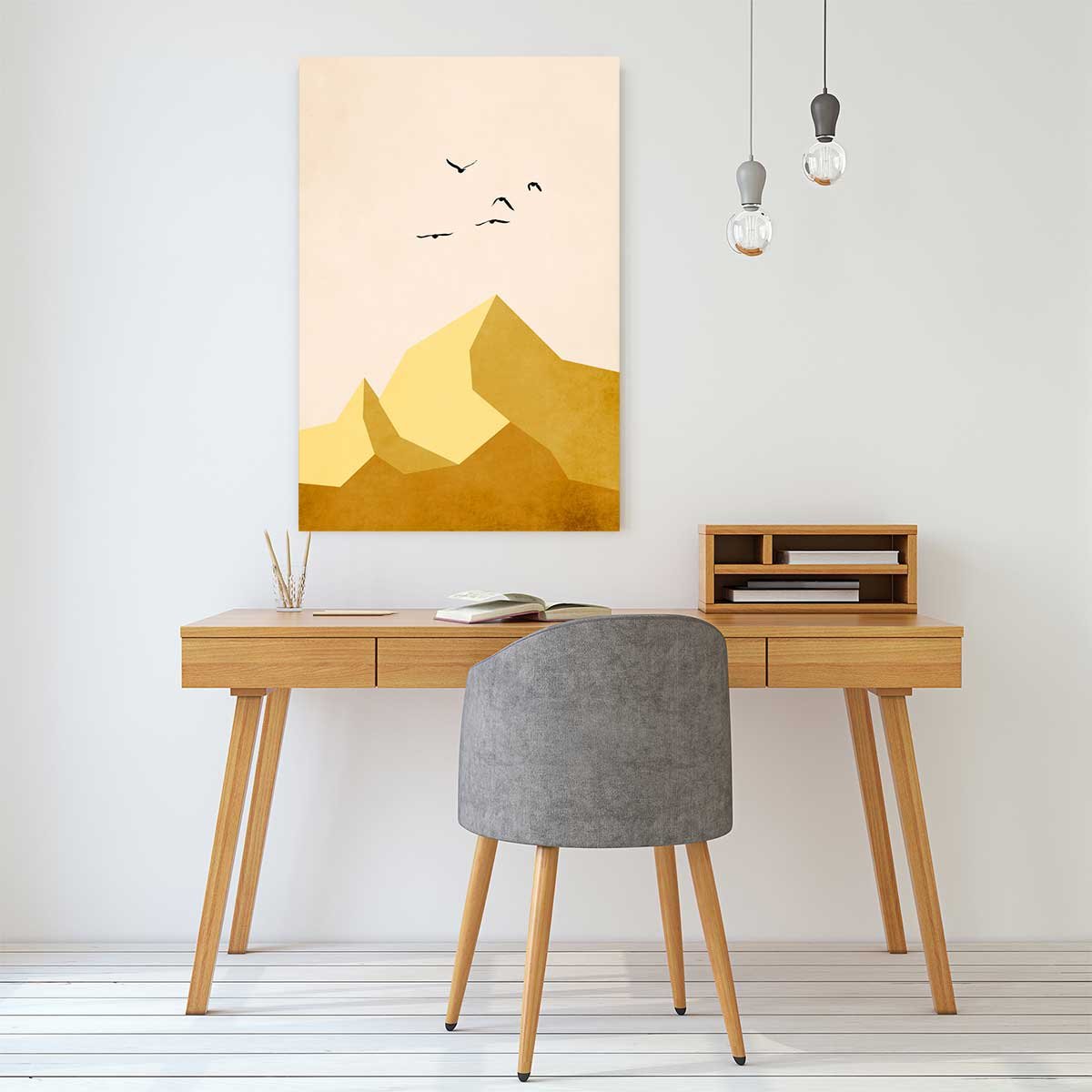 Tableau graphique Zugspitze Montagne tableau alu dibond, HEXOA