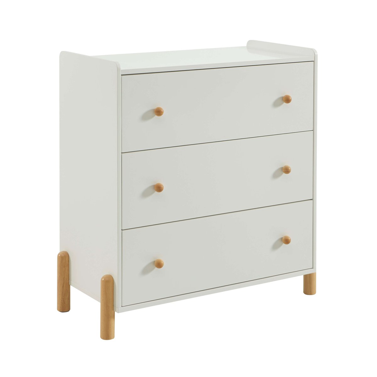 Commode enfant 3 tiroirs MONA blanc, BAÏTA
