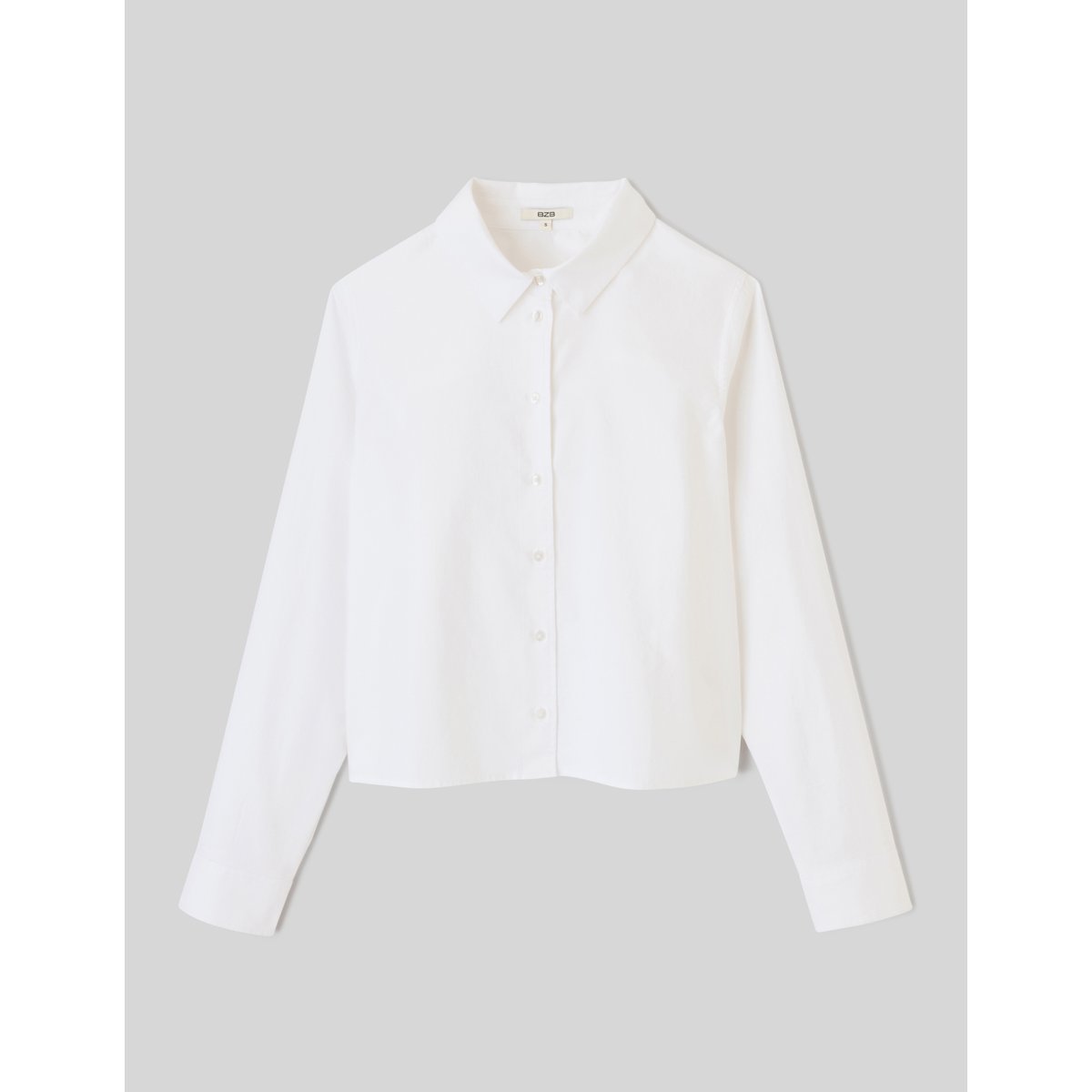Chemise courte unie blanc, BZB