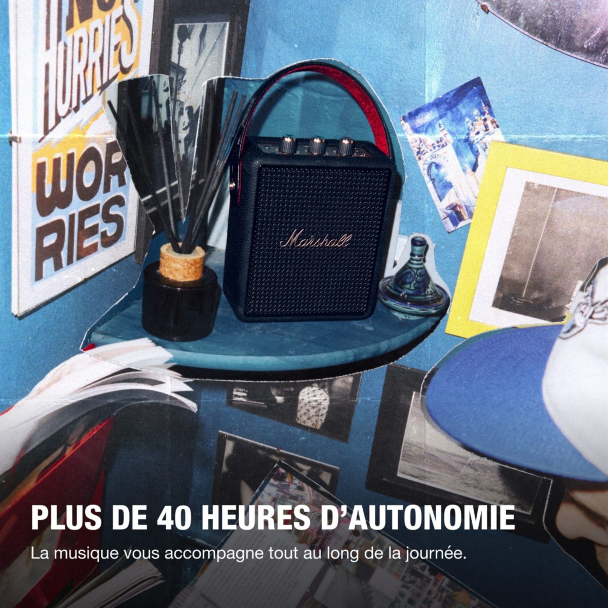 Enceinte portable Stockwell III couleur unique, MARSHALL