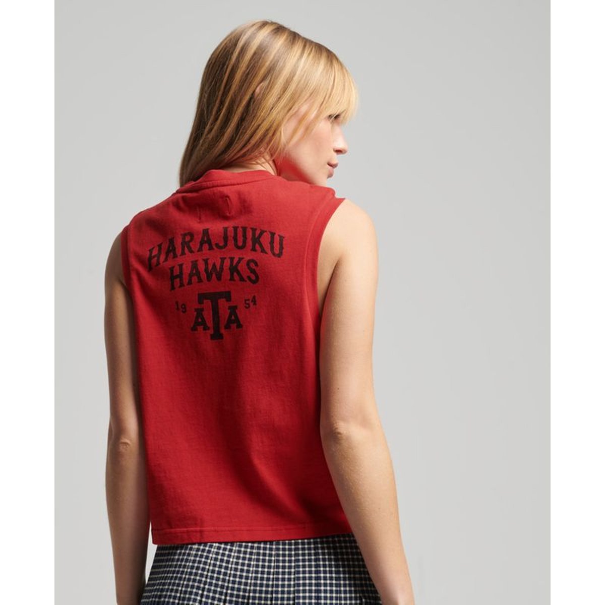 Débardeur Collegiate Vintage rouge rebelle, SUPERDRY