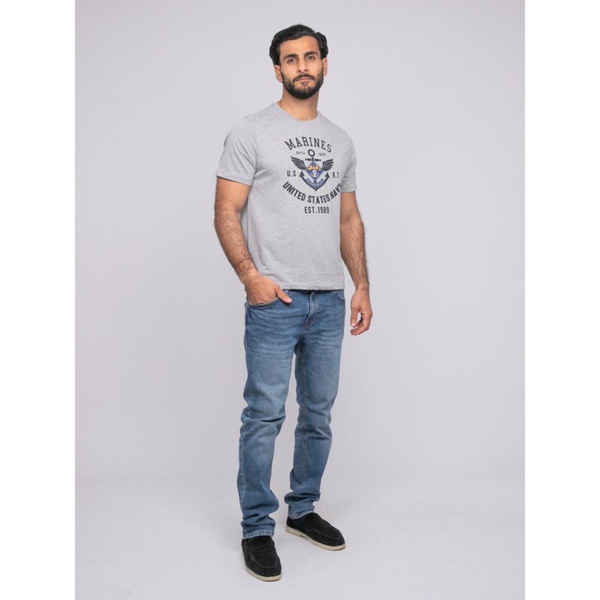 T-shirt Manches Courtes Nalemark gris, RITCHIE