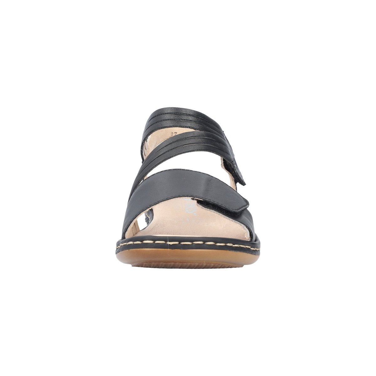 Sandales Cuir Lugano noir, RIEKER