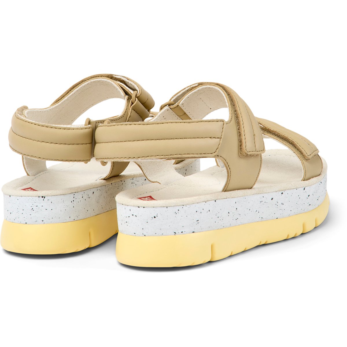 Sandales Oruga Up cuir beige, CAMPER