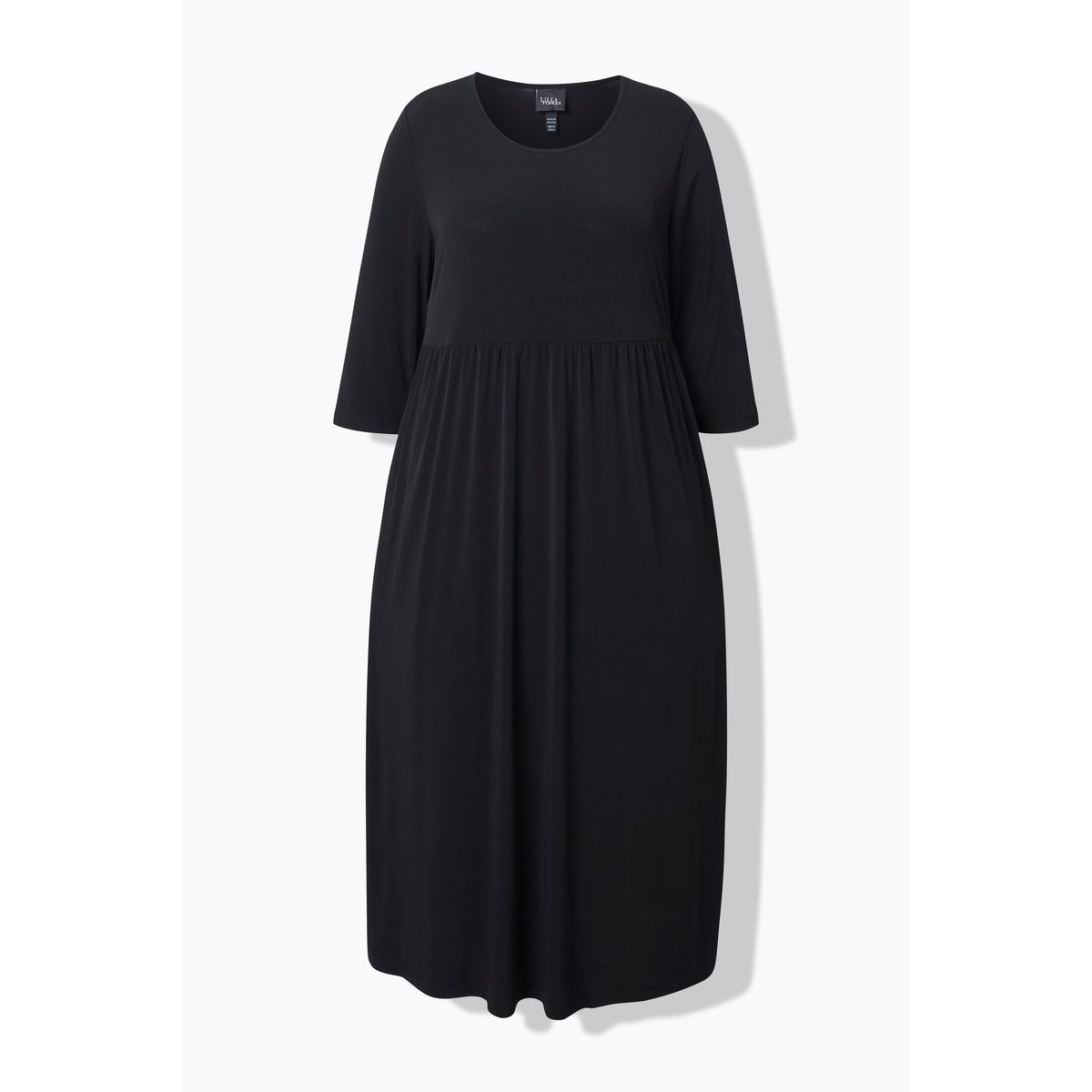 Robe maxi en jersey, avec poches noir, ULLA POPKEN