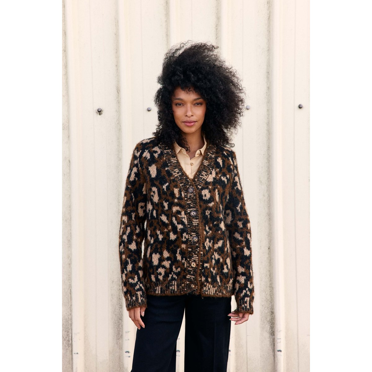 GILET imprimé animalier MAEVE 08-leopard, LA PETITE ETOILE