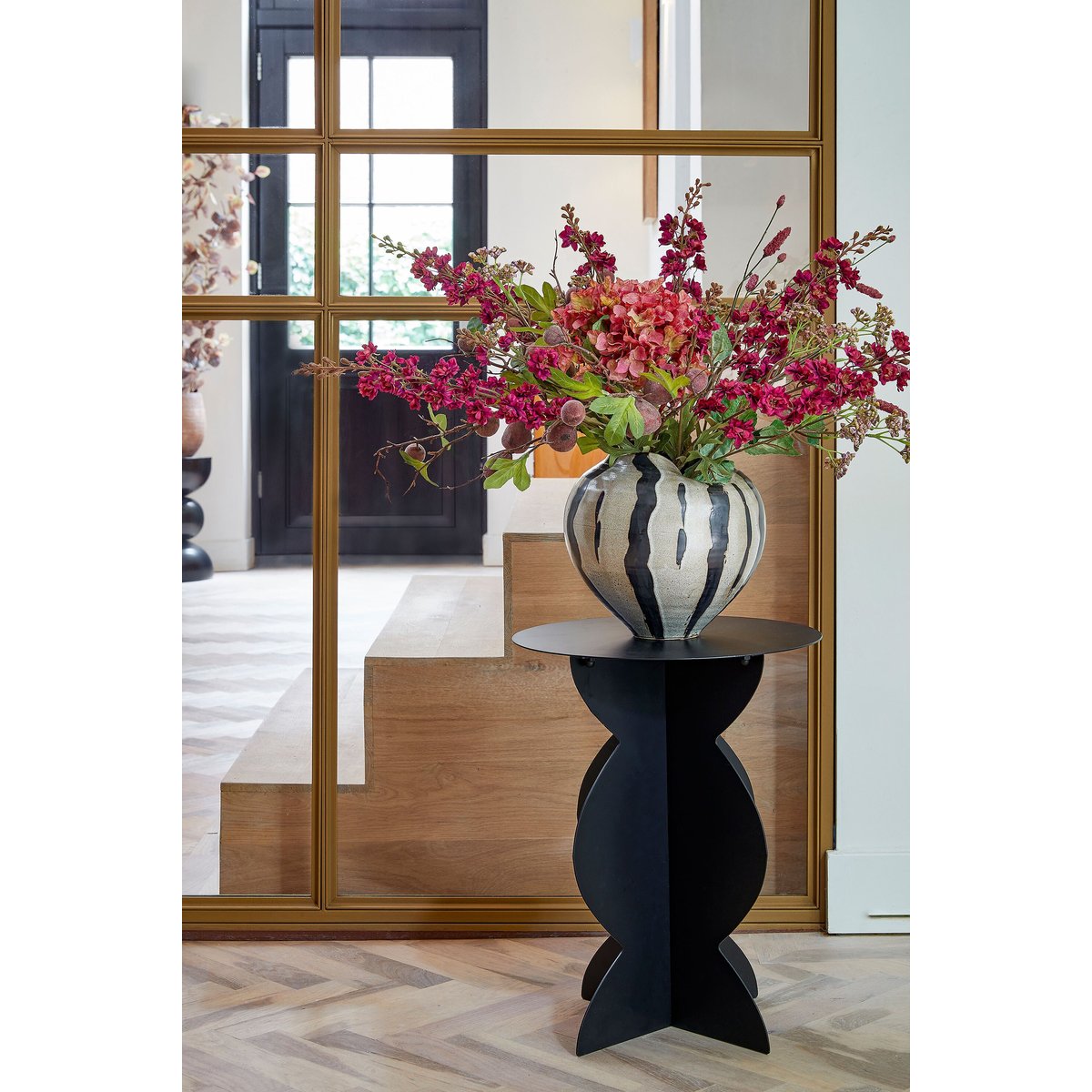 Table d'appoint Ø40 cm RAFI noir, MICA DECORATIONS
