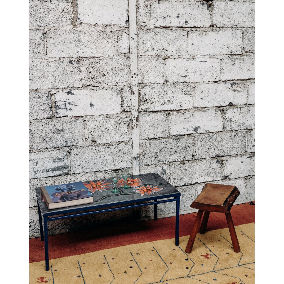 Table basse en céramique Ida N°13 - Bon état noir, DEBONGOUT
