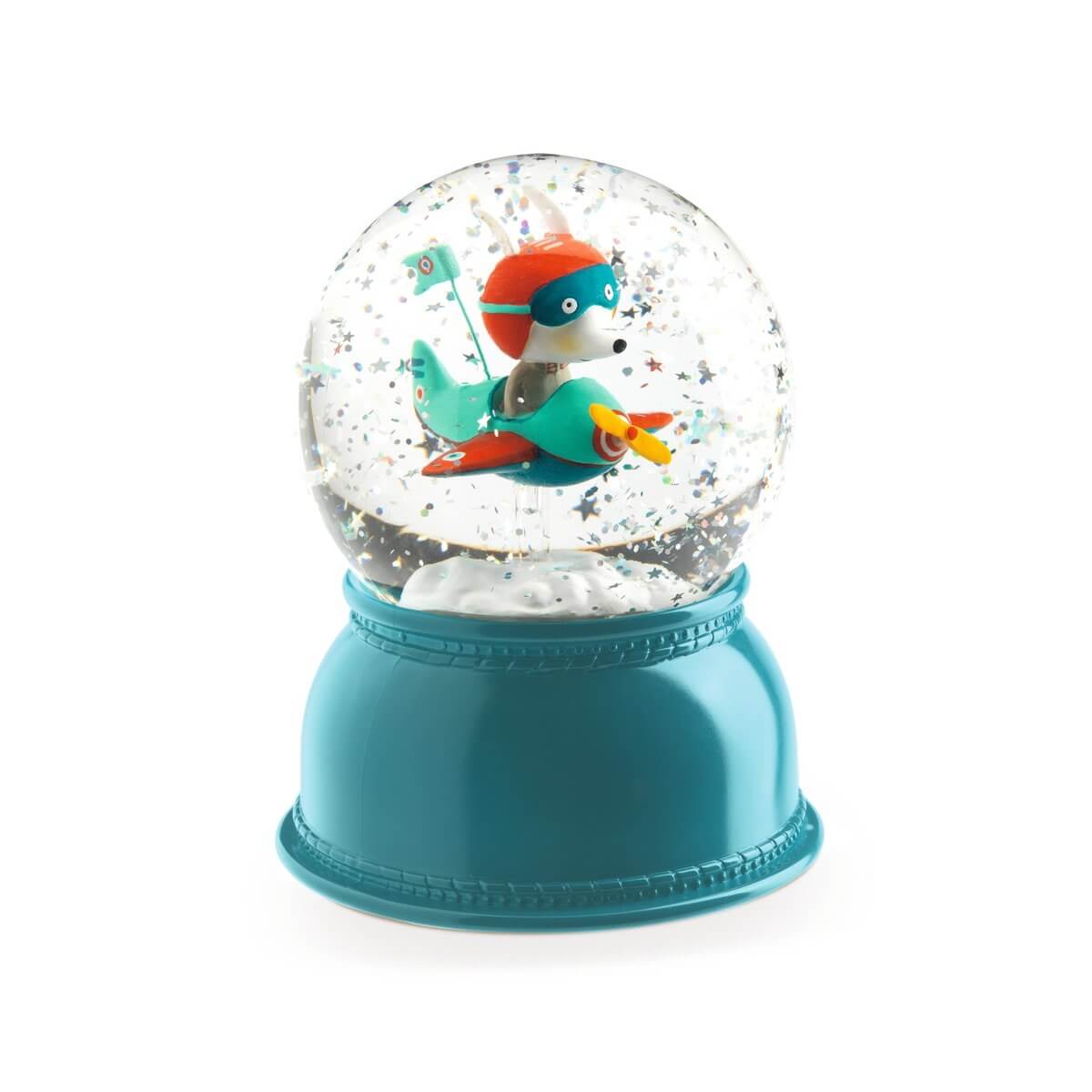 Veilleuse boule à neige Avion multicolor, DJECO
