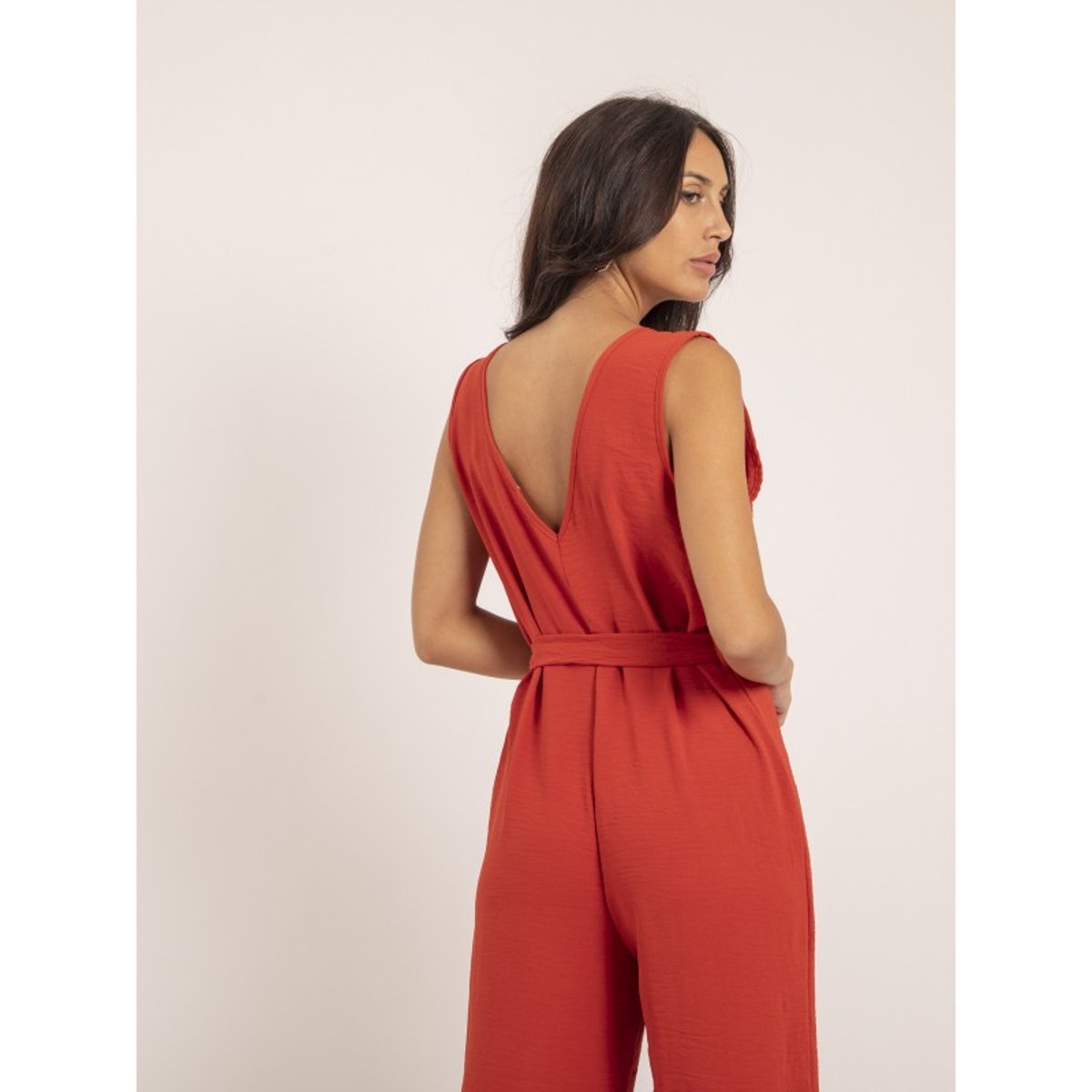 Combi Pantalon Et Ceinture Elea corail, DONA LISA