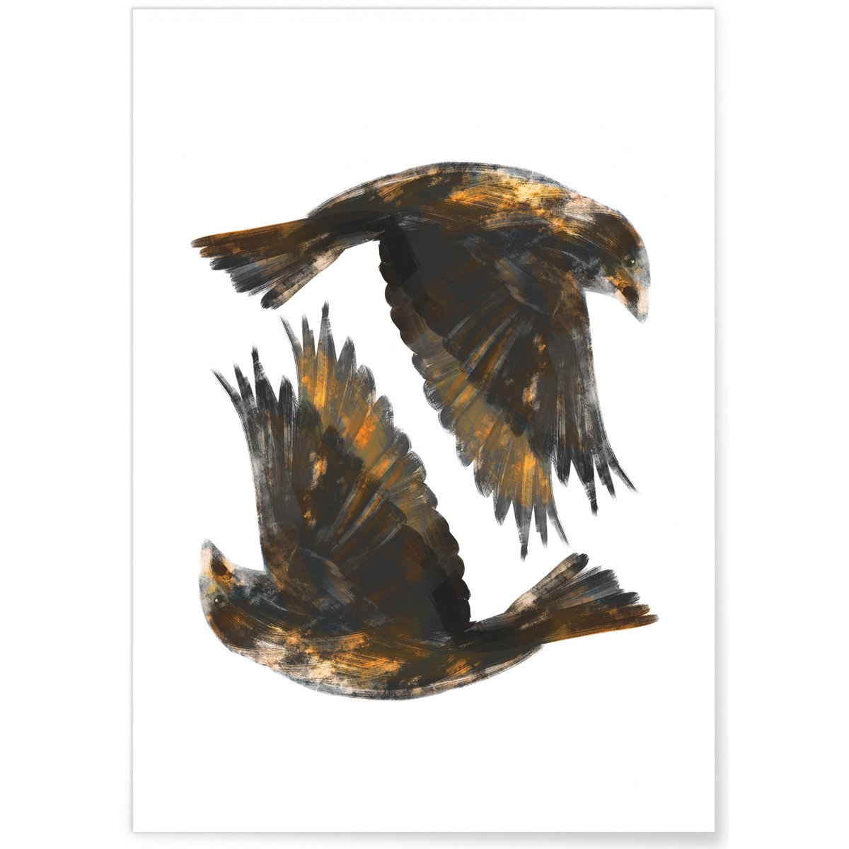 Affiche Bird blanc, L'AFFICHERIE