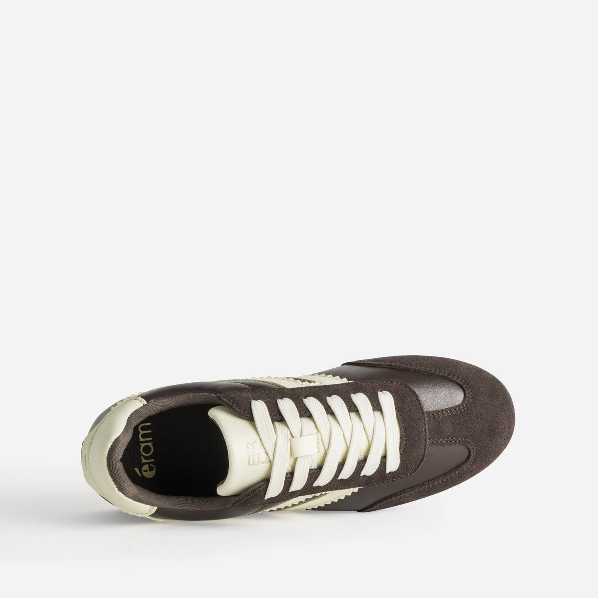 Basket en cuir PRINCESSE chocolat, ERAM