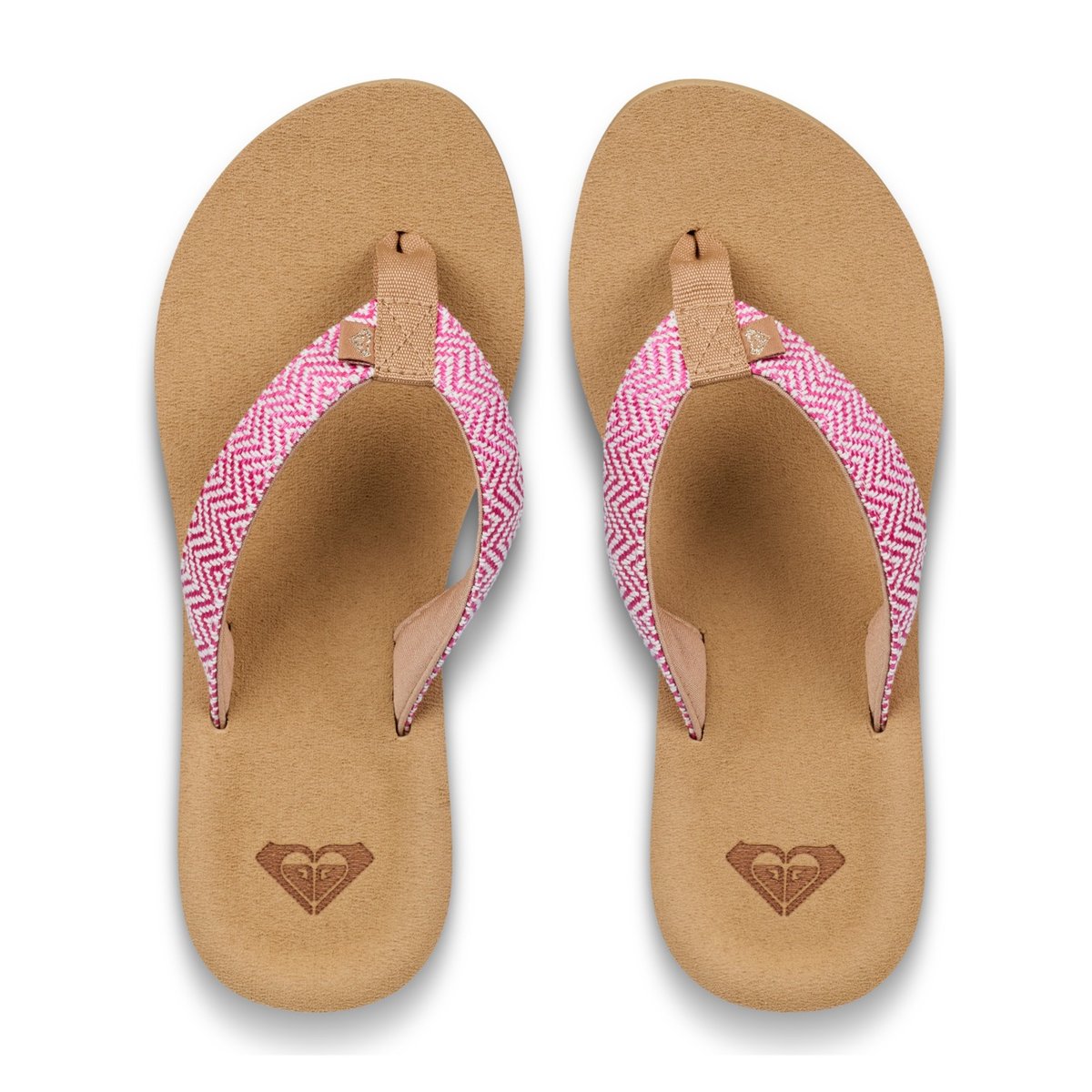 Sandales PORTO RAFFIA. rouge raspberry, ROXY