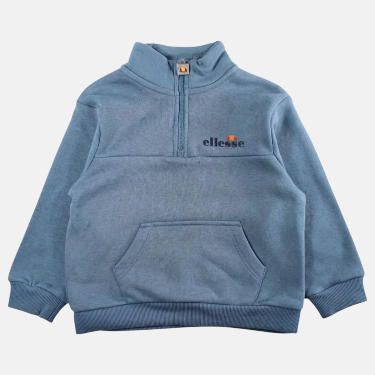 Ensemble veste zippée col montant et pantalon de jogging, poche kangourou, bas resserrés et finitions bord-côte SQUAD bleu gris, ELLESSE