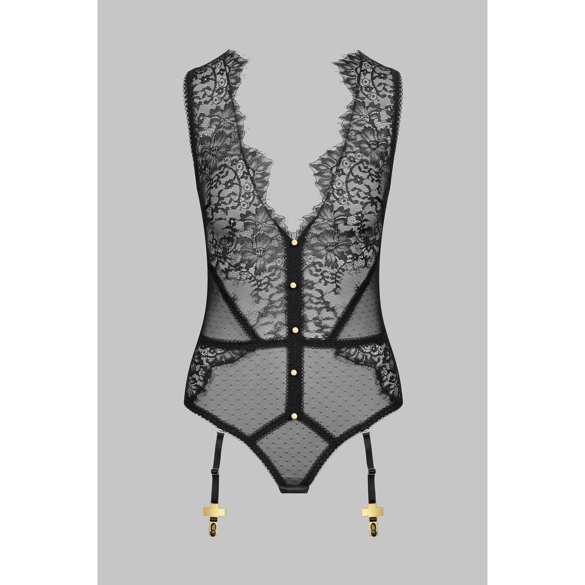 Body string INSPIRATION DIVINE noir, MAISON CLOSE
