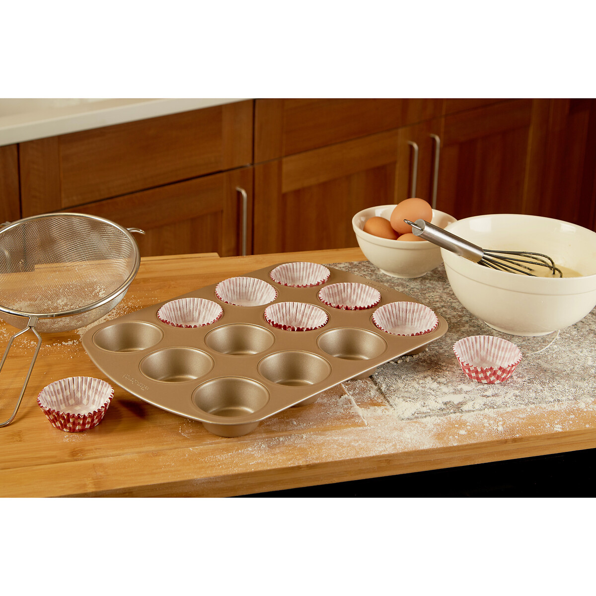 Non-Stick 12-Muffin Tray gold-coloured, SO'HOME