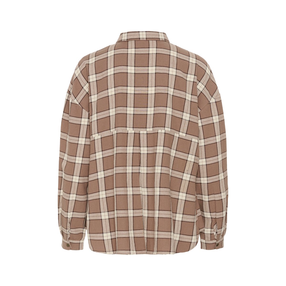 Chemise à manches longues marron brown check, CREAM