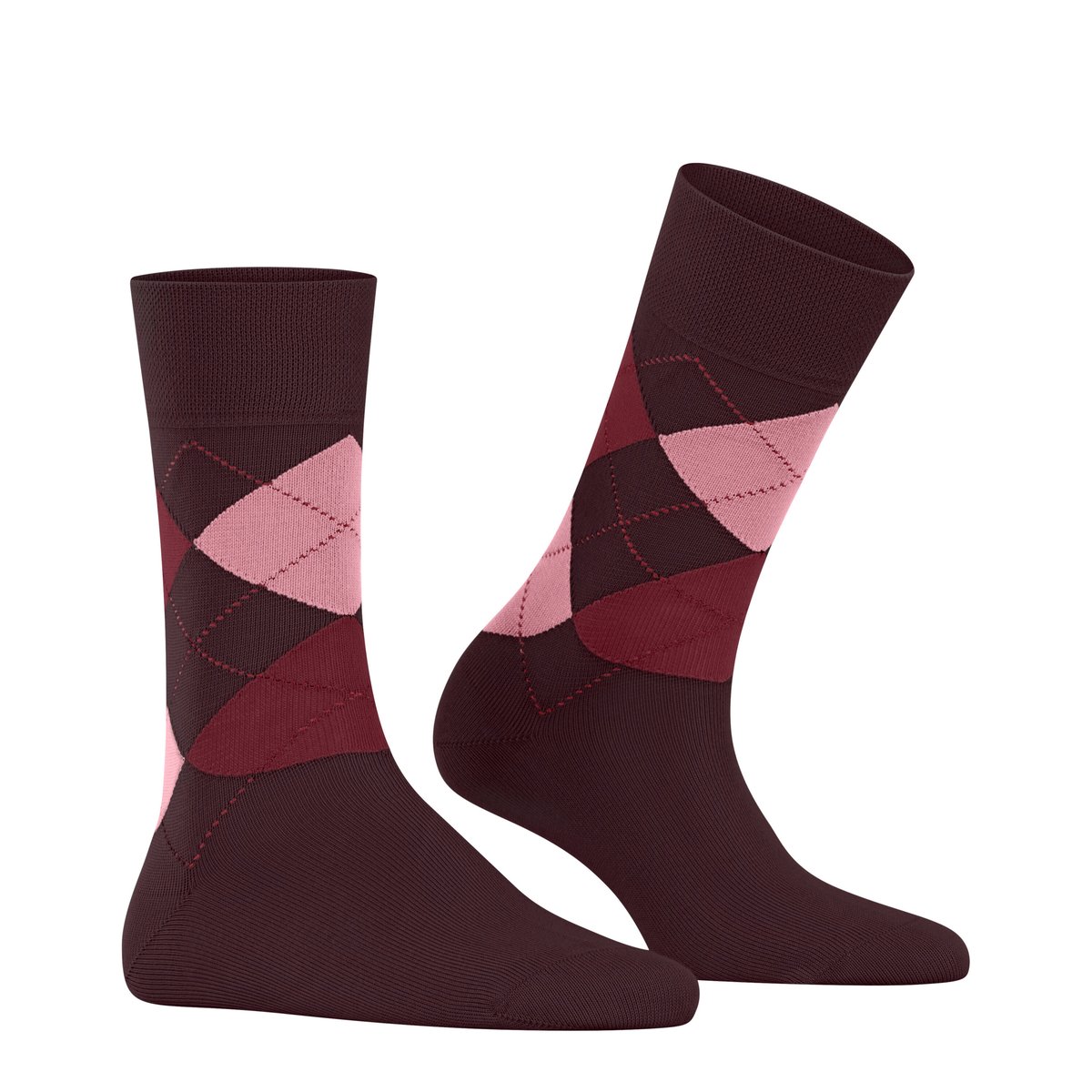 Chaussettes Sensitive Argyle bordeaux, FALKE