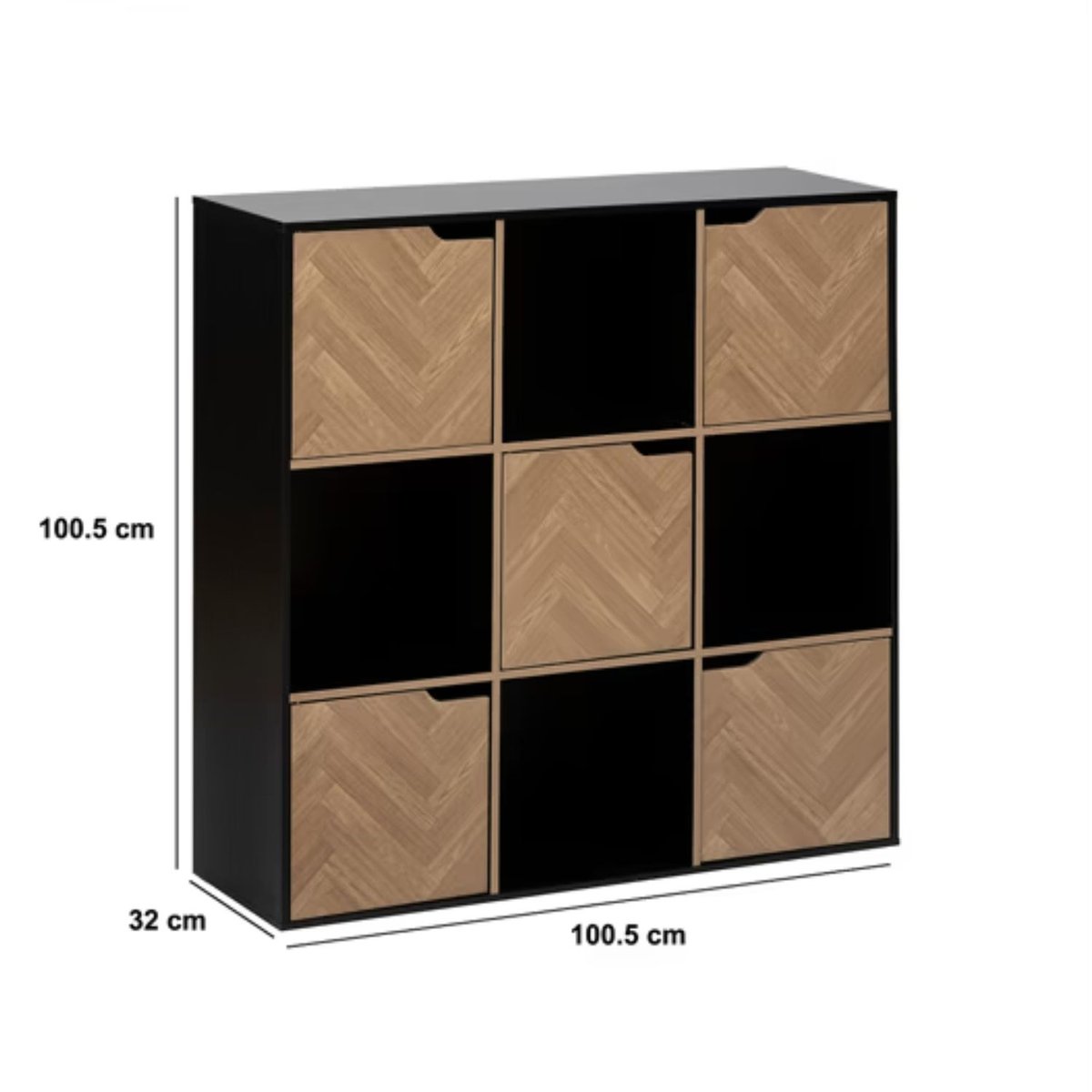 Étagère 9 cases Mix'n Door CHEVRONS beige, ATMOSPHERA