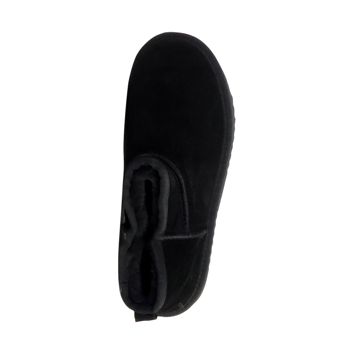 Bottines Chausson Cuir Media Merino noir, NATURAL WORLD