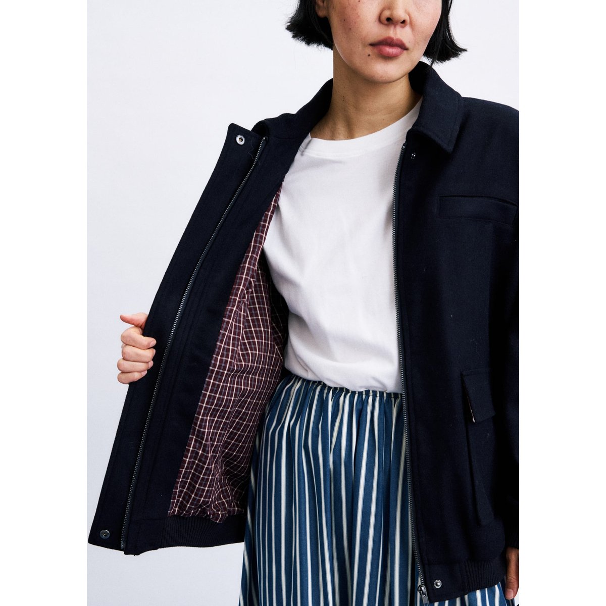 Veste Ilias en coton ILIAS bleu marine, FRNCH