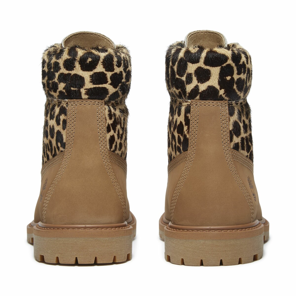 Premium Boot Ankle Boots with Lace-Up Fastening beige/leopard print, TIMBERLAND