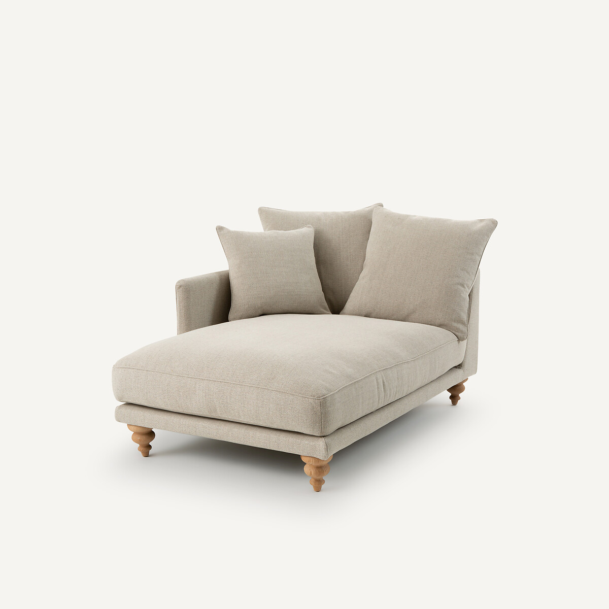 Méridienne tweedée, Lazare naturel/gris clair, AM.PM