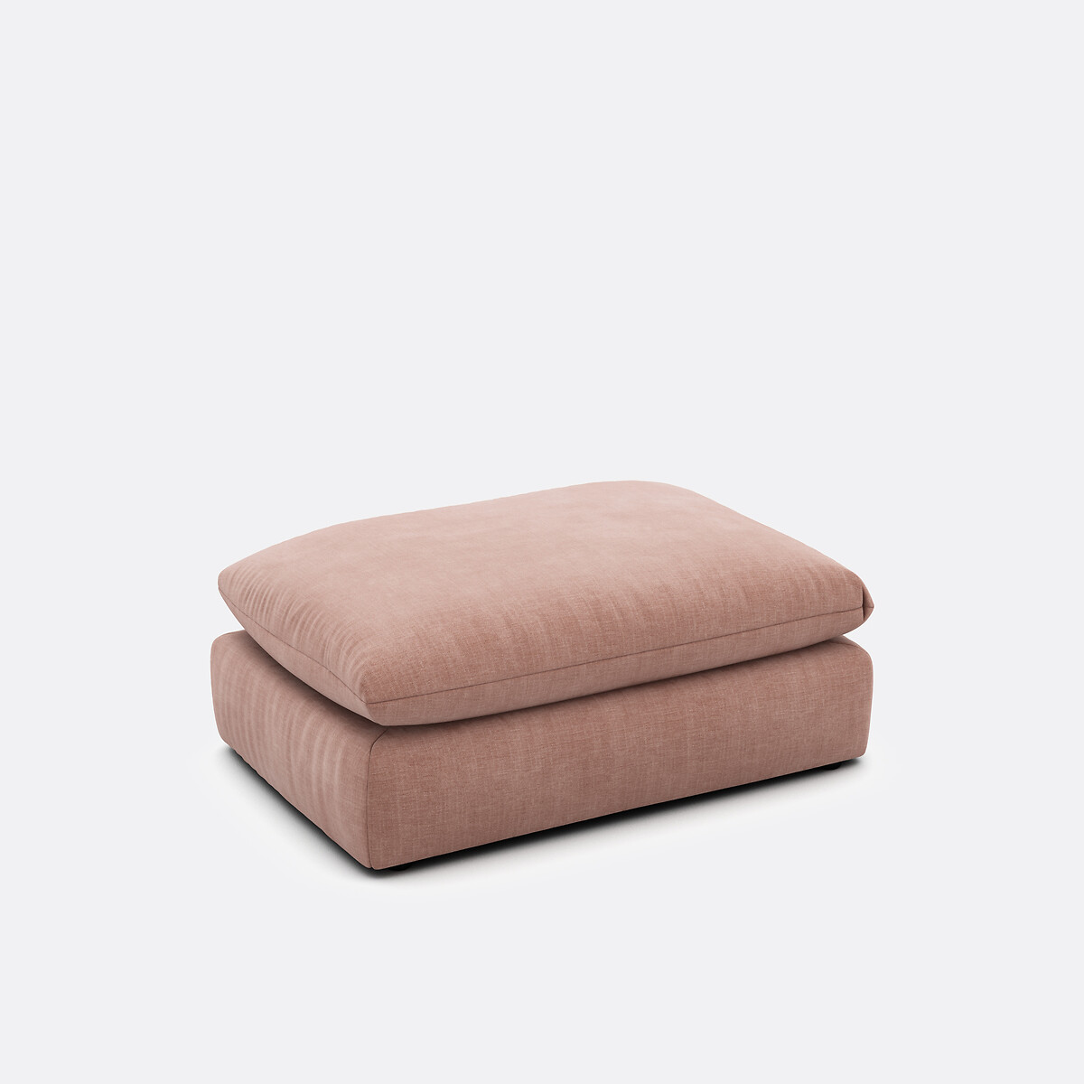 Reposapiés para sofá modular de tejido estructurado, MALO praliné, LA REDOUTE INTERIEURS