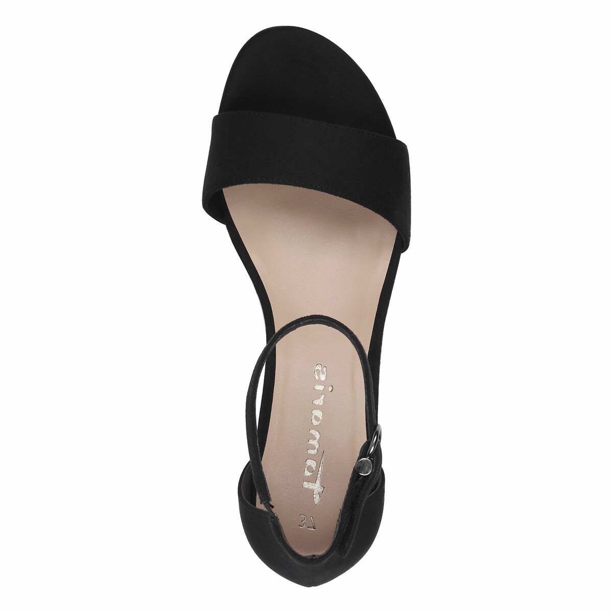 Sandali con tacco basso nero , TAMARIS