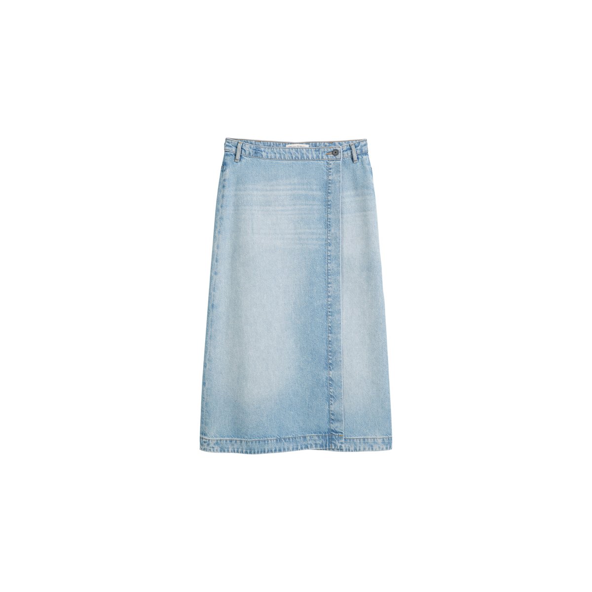 Jupe en jean paréo regular en mélange TENCEL™ Lyocell nleu clair, MARC O'POLO