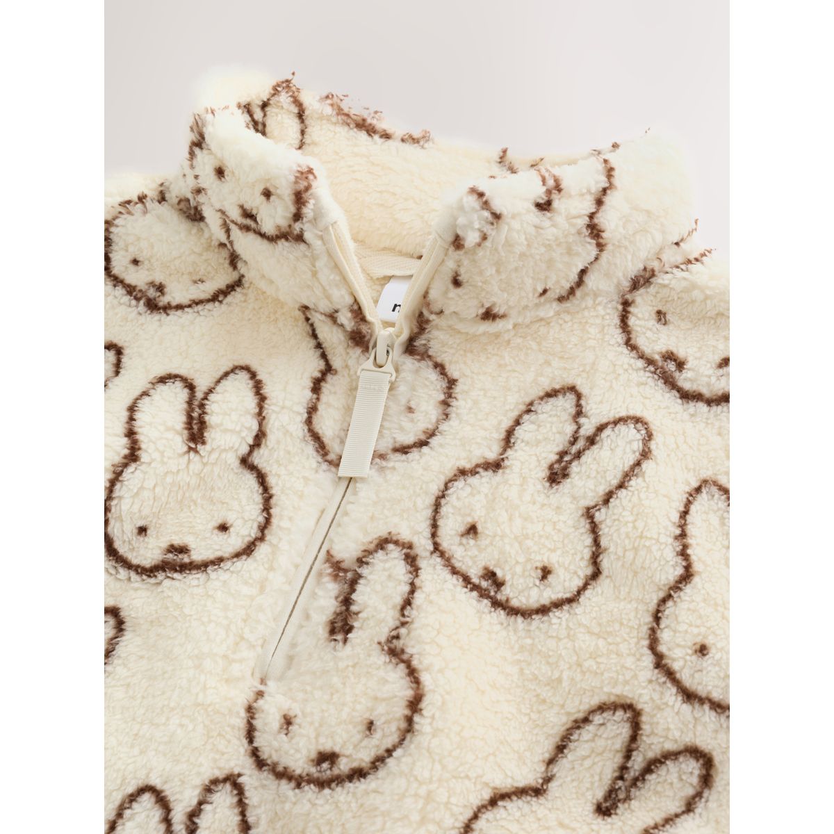 Polaire à col zippé crème miffy, NEXT