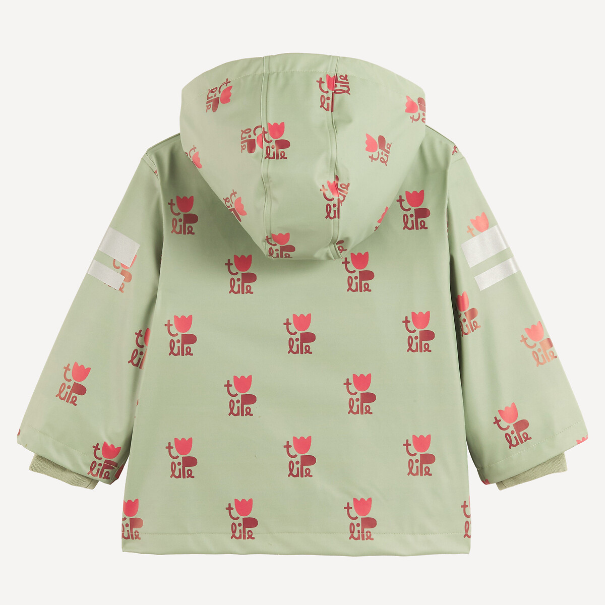 Manteau de pluie à capuche, imprimé floral imprimé kaki, LA REDOUTE COLLECTIONS