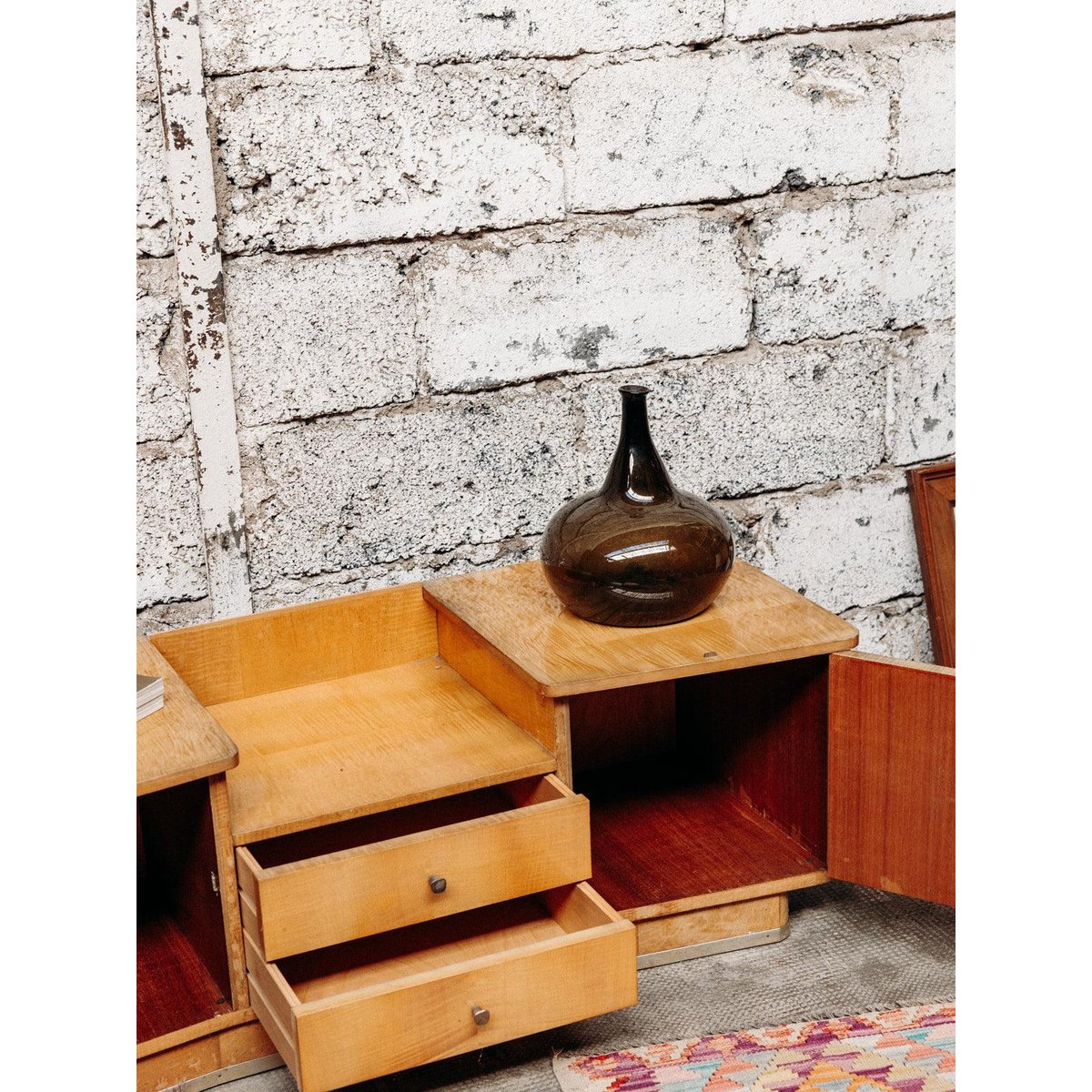 Meuble de rangement en bois Gustave N°94 - Bon état bois clair, DEBONGOUT