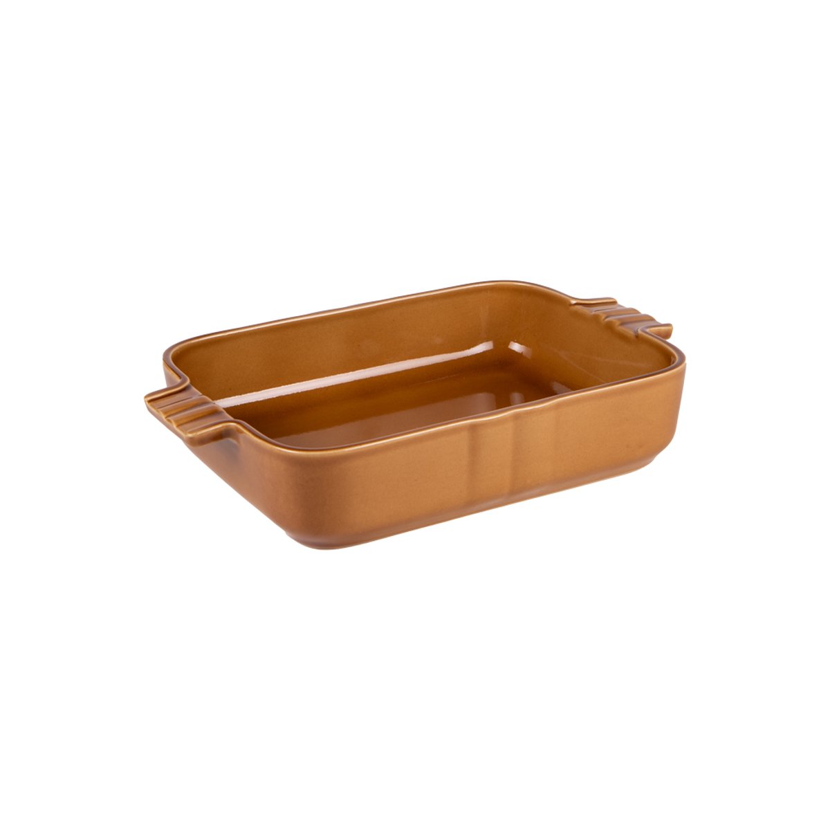 Plat cognac Lourmarin 30x20 cm marron, TABLE PASSION