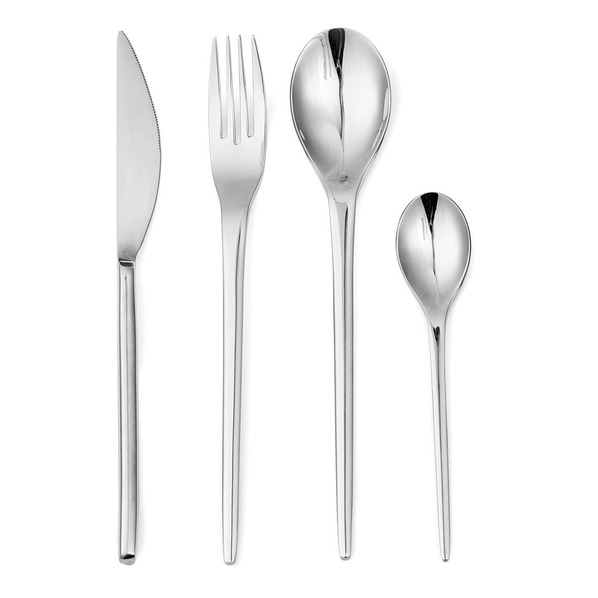 Ménagères 24 pièces - "Jonquille" argent, LAGUIOLE CUISSON
