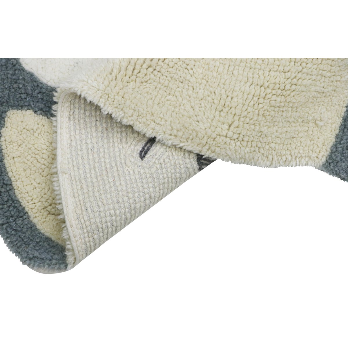 Tapis en laine Rond Astromouse EDGAR PLANS bleu, LORENA CANALS