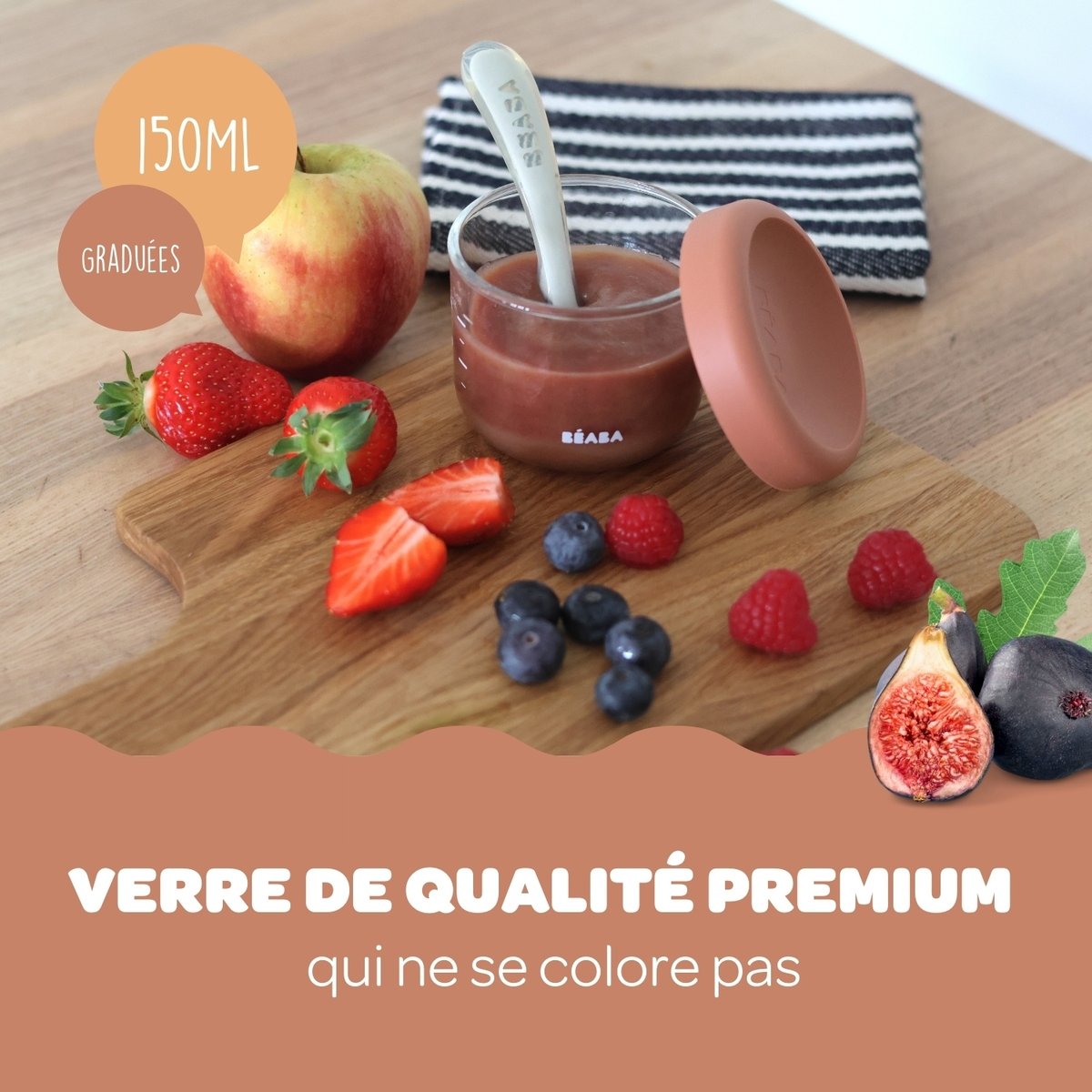 Coffret 6 portions verre multicolore, BEABA