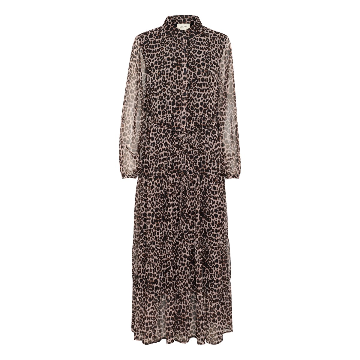 Robe beige animalier natraul animal spots, CREAM