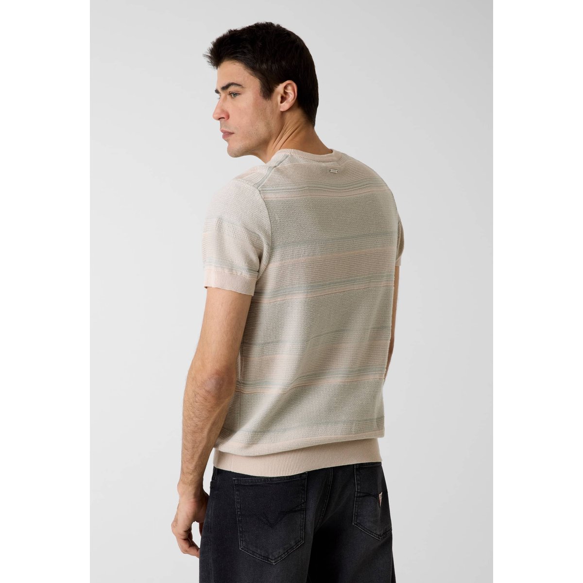 Pull Rayé beige multi, GUESS