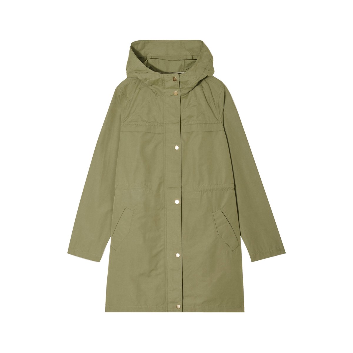Parka longue à capuche vert kaki, BONOBO
