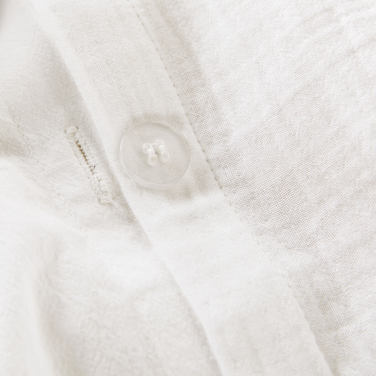 Housse de couette gaze de coton/coton lavé, KUMCO blanc, LA REDOUTE INTERIEURS
