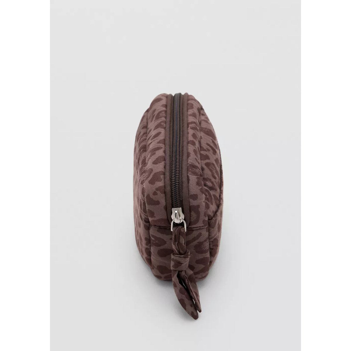 Trousse en coton imprimé animal marron, MANGO TEEN
