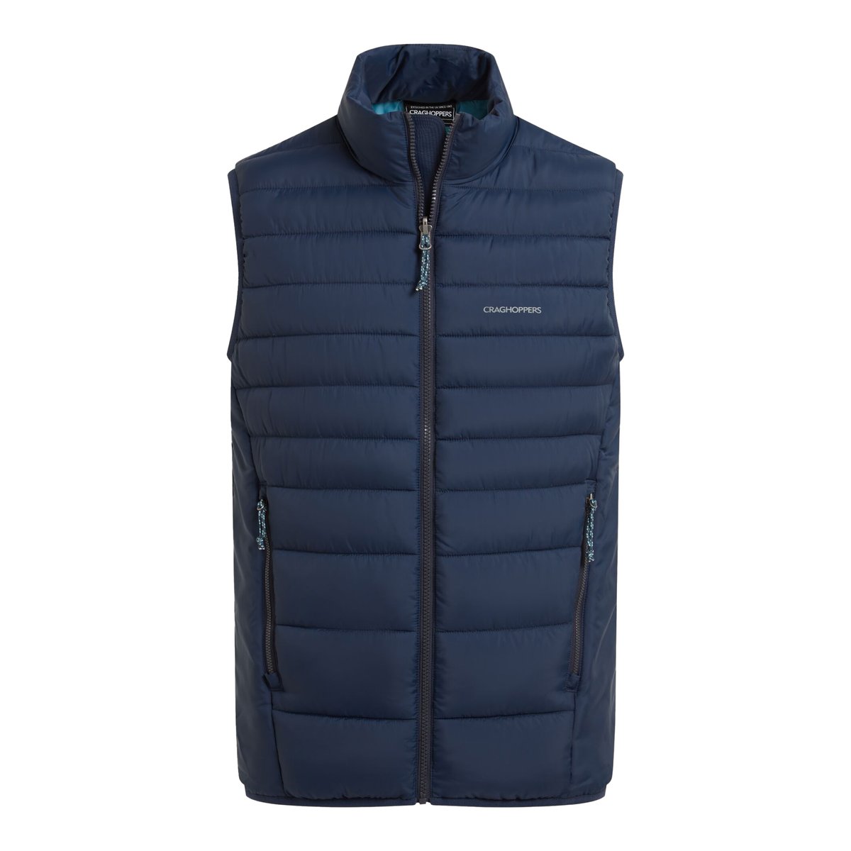 Veste matelassée sans manches à col montant COMPRESSLITE bleu marine, CRAGHOPPERS