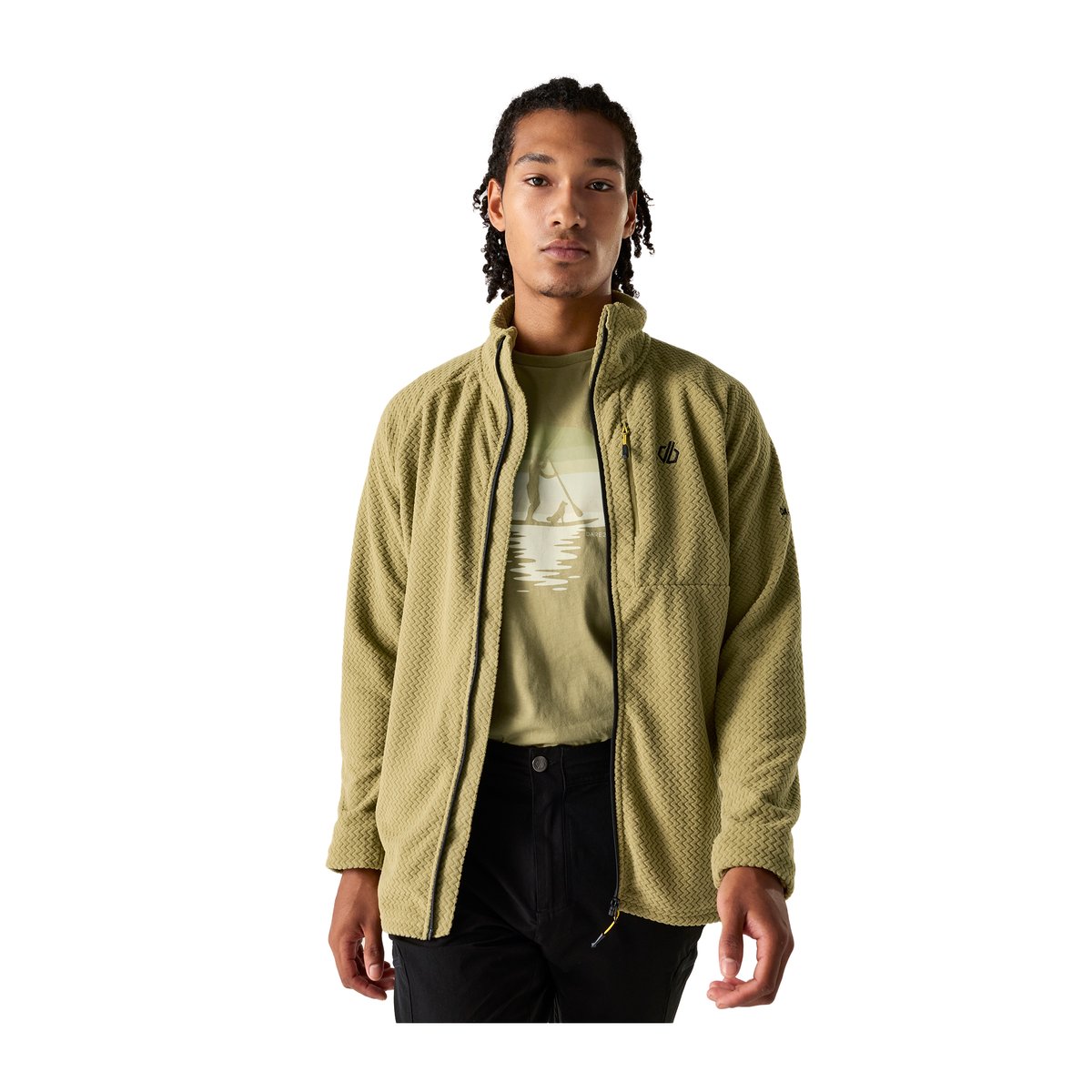 Veste polaire à col montant SWITCH OUT PRO kaki, DARE 2B