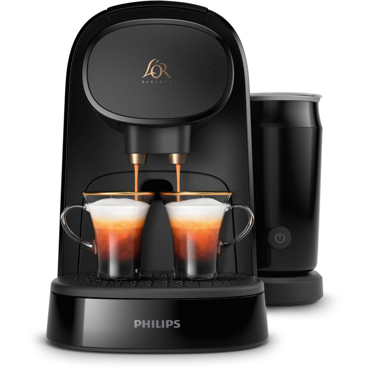 Cafetière à dosette LM8014/60 l or barista original latte pi couleur unique, PHILIPS