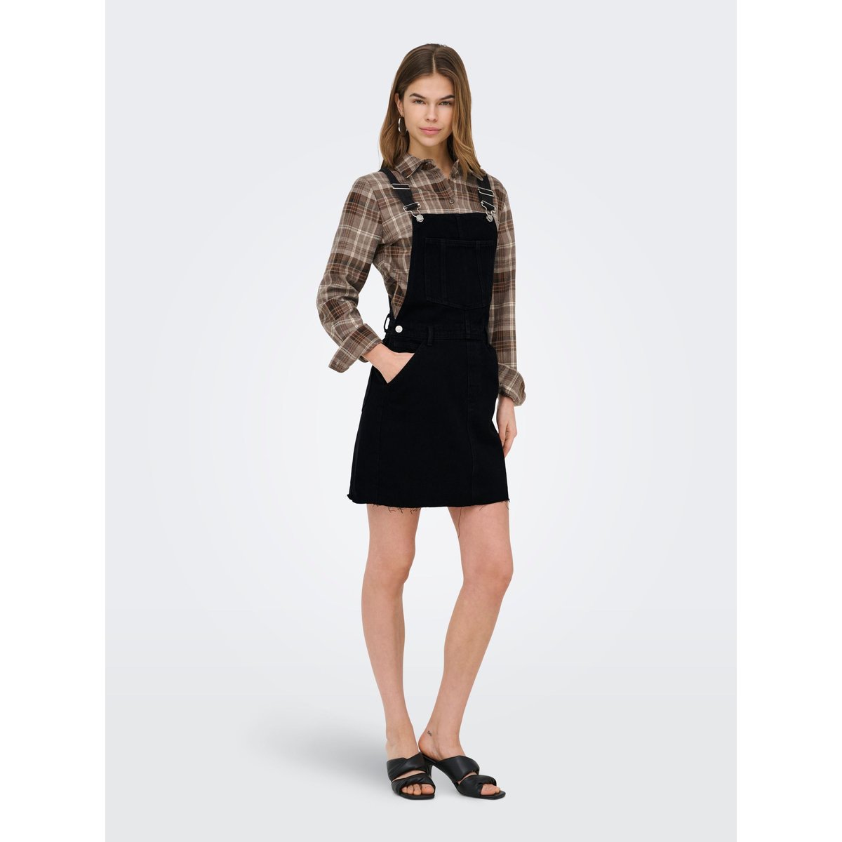 Robe En Denim washed black, ONLY